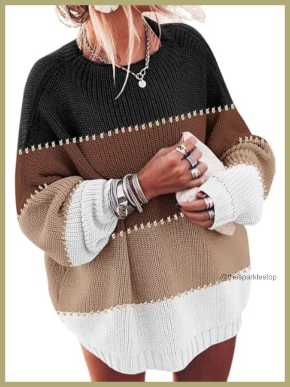 Chunky Knit Oversized Sweater Batwing Long Sleeve Pullover Tunic Fall Winter